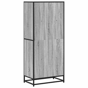 Bücherregal Grau Sonoma 60x35x139 cm