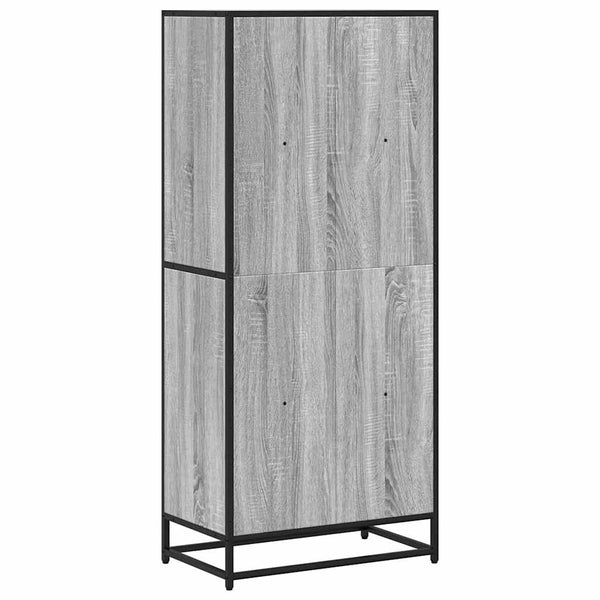 Bücherregal Grau Sonoma 60x35x139 cm