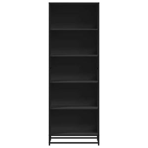 Schwarzes Bücherregal 60x35x170,5 cm