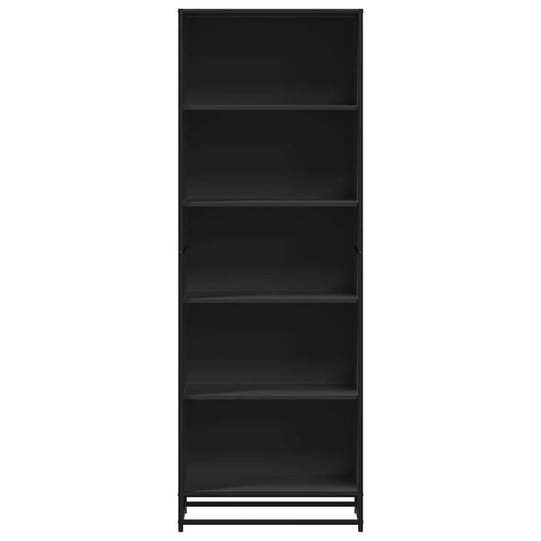 Schwarzes Bücherregal 60x35x170,5 cm