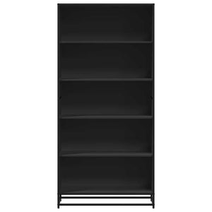 Schwarzes Bücherregal 80,5x35x170,5 cm