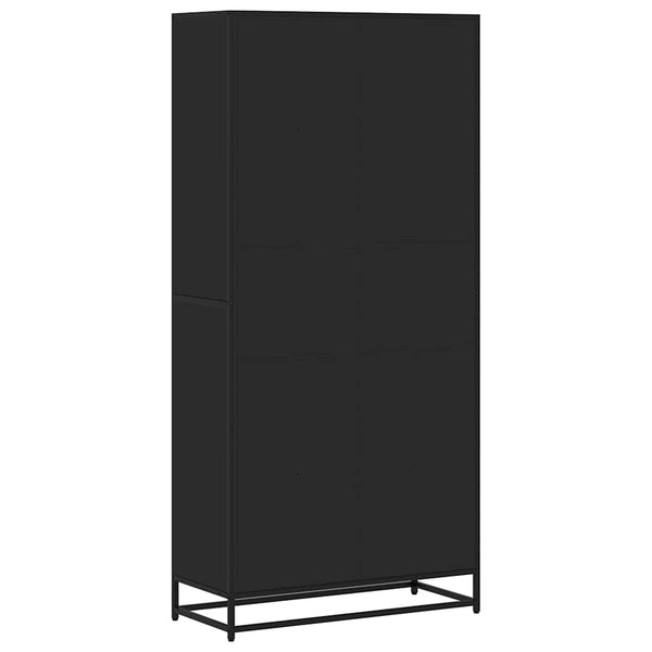 Schwarzes Bücherregal 80,5x35x170,5 cm