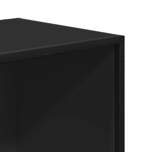 Schwarzes Bücherregal 80,5x35x170,5 cm