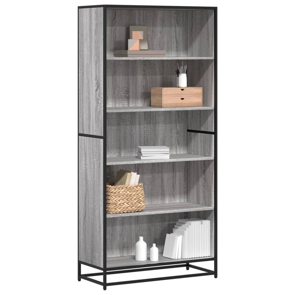 Bücherregal Grau Sonoma 170,5 cm Hoch