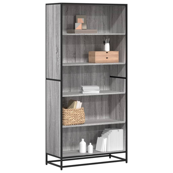 Bücherregal Grau Sonoma 170,5 cm Hoch