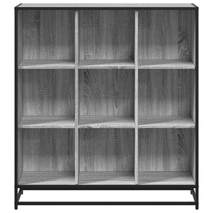 vidaXL Étagère à livres gris sonoma 97,5x33x107,5 cm Bois d'ingénierie et métal