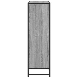 vidaXL Étagère à livres gris sonoma 97,5x33x107,5 cm Bois d'ingénierie et métal