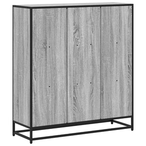 vidaXL Étagère à livres gris sonoma 97,5x33x107,5 cm Bois d'ingénierie et métal
