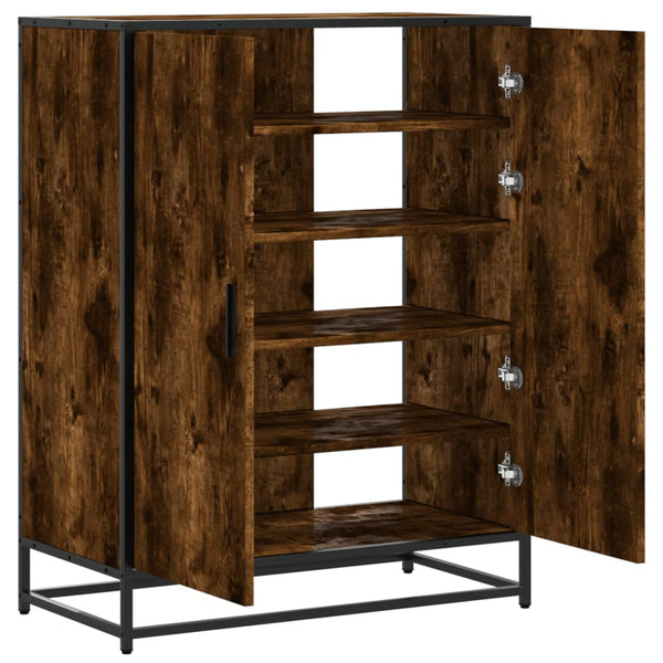 Schuhschrank Räuchereiche 75x38x97,5 cm