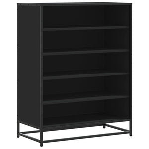 Schuhschrank Schwarz 75x38x97,5 cm