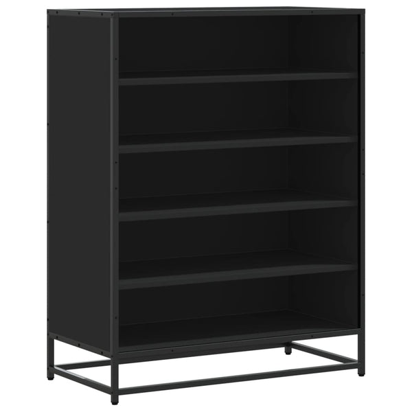 Schuhschrank Schwarz 75x38x97,5 cm