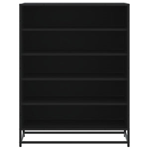 Schuhschrank Schwarz 75x38x97,5 cm