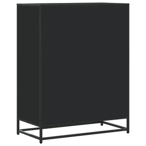 Schuhschrank Schwarz 75x38x97,5 cm