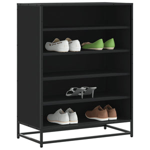Schuhschrank Schwarz 75x38x97,5 cm