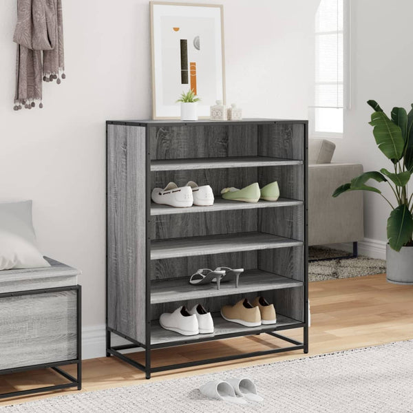Schuhschrank Grau Sonoma 75x38x97,5 cm