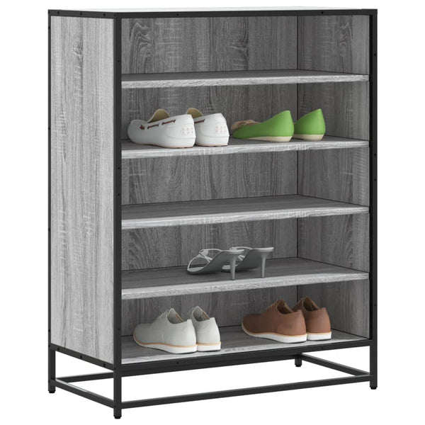 Schuhschrank Grau Sonoma 75x38x97,5 cm