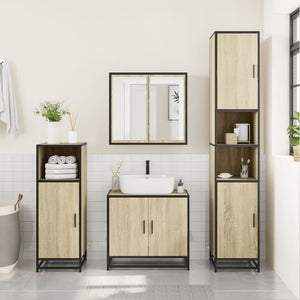 Badschrank Eichen-Optik, 188cm Hoch