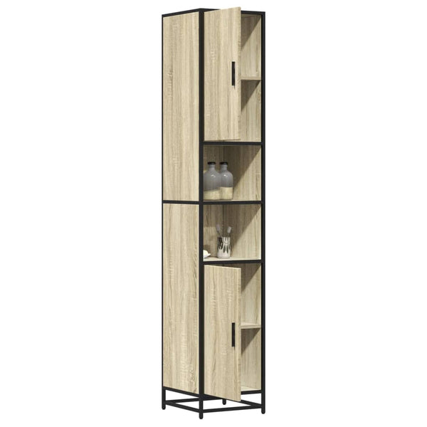 Badschrank Eichen-Optik, 188cm Hoch