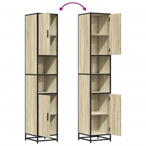 Badschrank Eichen-Optik, 188cm Hoch