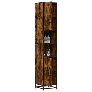 Badschrank Räuchereiche 35x37,5x188,5 cm