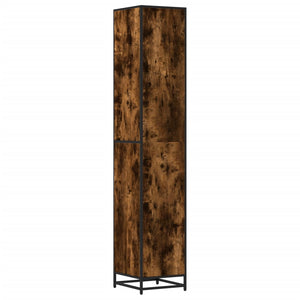 Badschrank Räuchereiche 35x37,5x188,5 cm