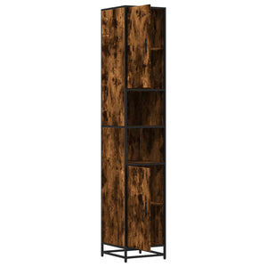 Badschrank Räuchereiche 35x37,5x188,5 cm