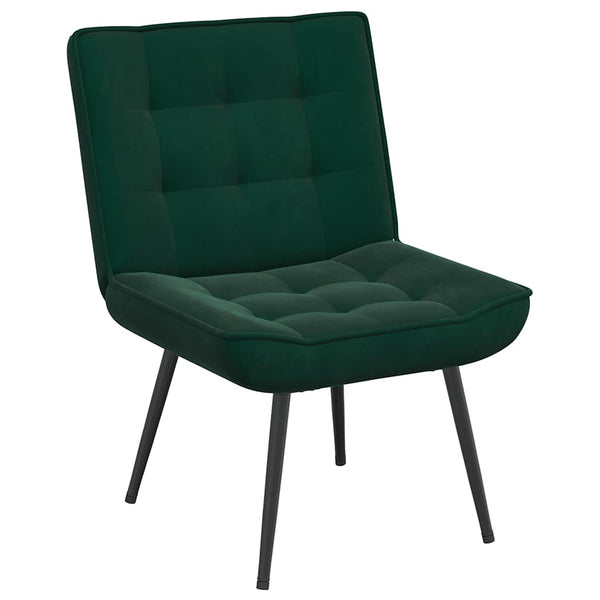 vidaXL Fauteuil de relaxation vert foncé 64x74x84 cm Velours