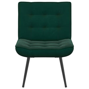 vidaXL Fauteuil de relaxation vert foncé 64x74x84 cm Velours