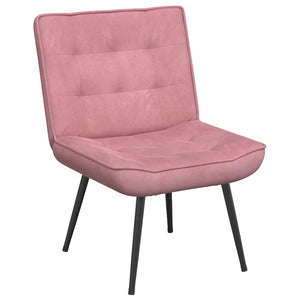 Rosa Samt Relaxsessel 64x74x84 cm