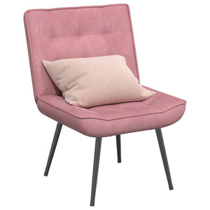 Rosa Samt Relaxsessel 64x74x84 cm