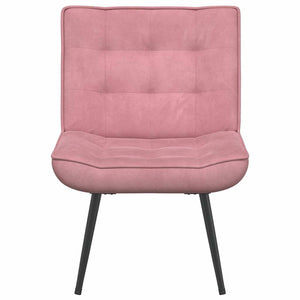 Rosa Samt Relaxsessel 64x74x84 cm