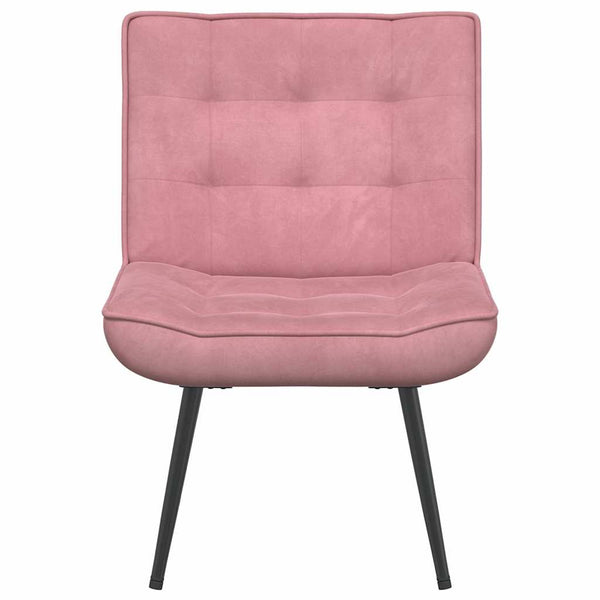 Rosa Samt Relaxsessel 64x74x84 cm