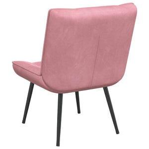 Rosa Samt Relaxsessel 64x74x84 cm