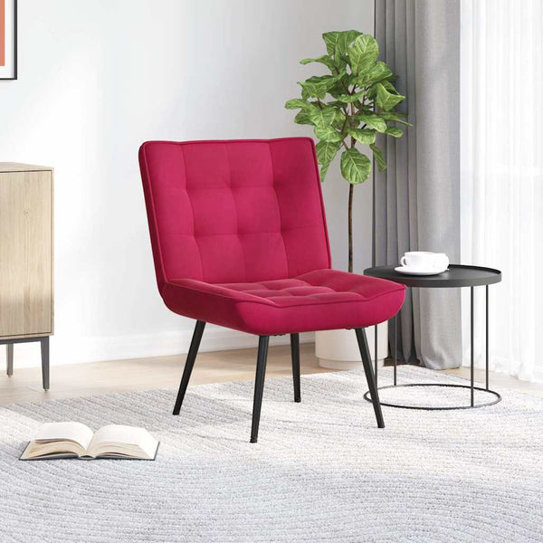Weinroter Samt Relaxsessel 64x74x84 cm