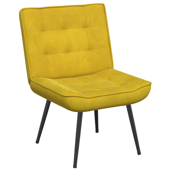 Gelber Samt Relaxsessel 64x74x84 cm