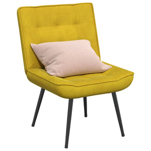 Gelber Samt Relaxsessel 64x74x84 cm