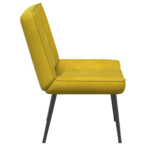Gelber Samt Relaxsessel 64x74x84 cm