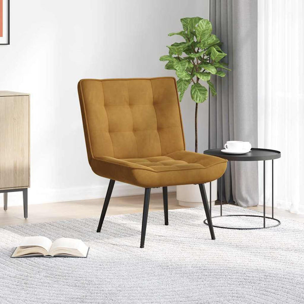 Brauner Samt Relaxsessel
