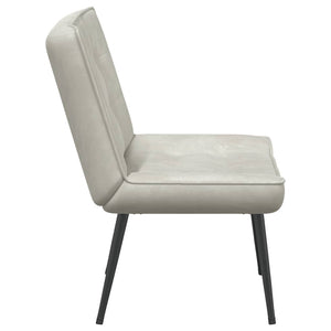 Creme Relaxsessel Samt 64x74x84 cm