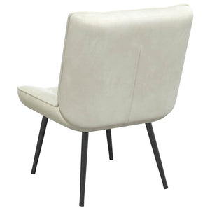 Creme Relaxsessel Samt 64x74x84 cm