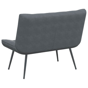 Sitzbank Dunkelgrau Samt 110 cm