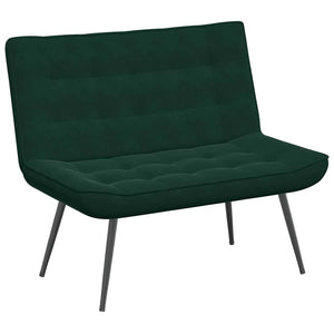 Sitzbank Dunkelgrün Samt 110 cm