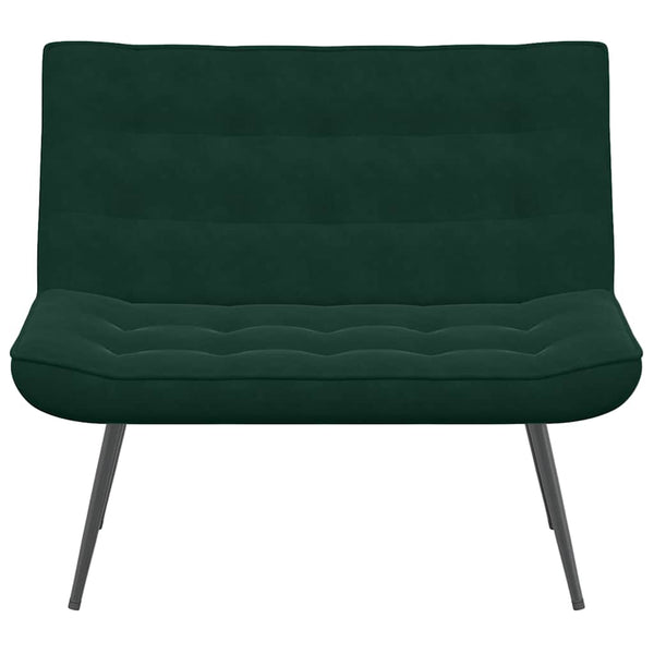 Sitzbank Dunkelgrün Samt 110 cm