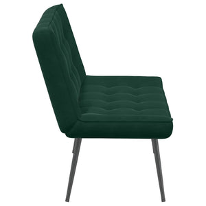 Sitzbank Dunkelgrün Samt 110 cm