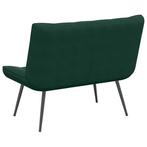 Sitzbank Dunkelgrün Samt 110 cm