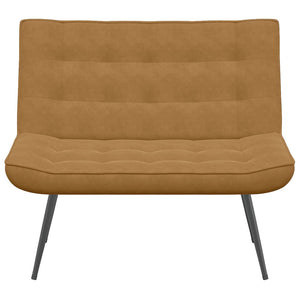 Braune Samt Sitzbank 110 cm