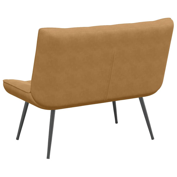 Braune Samt Sitzbank 110 cm