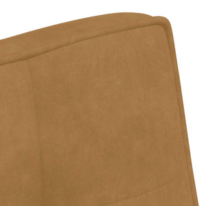 Braune Samt Sitzbank 110 cm