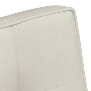 Creme Samt Sitzbank 110 cm