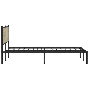 Metallbett 200x200 cm Sonoma Eiche